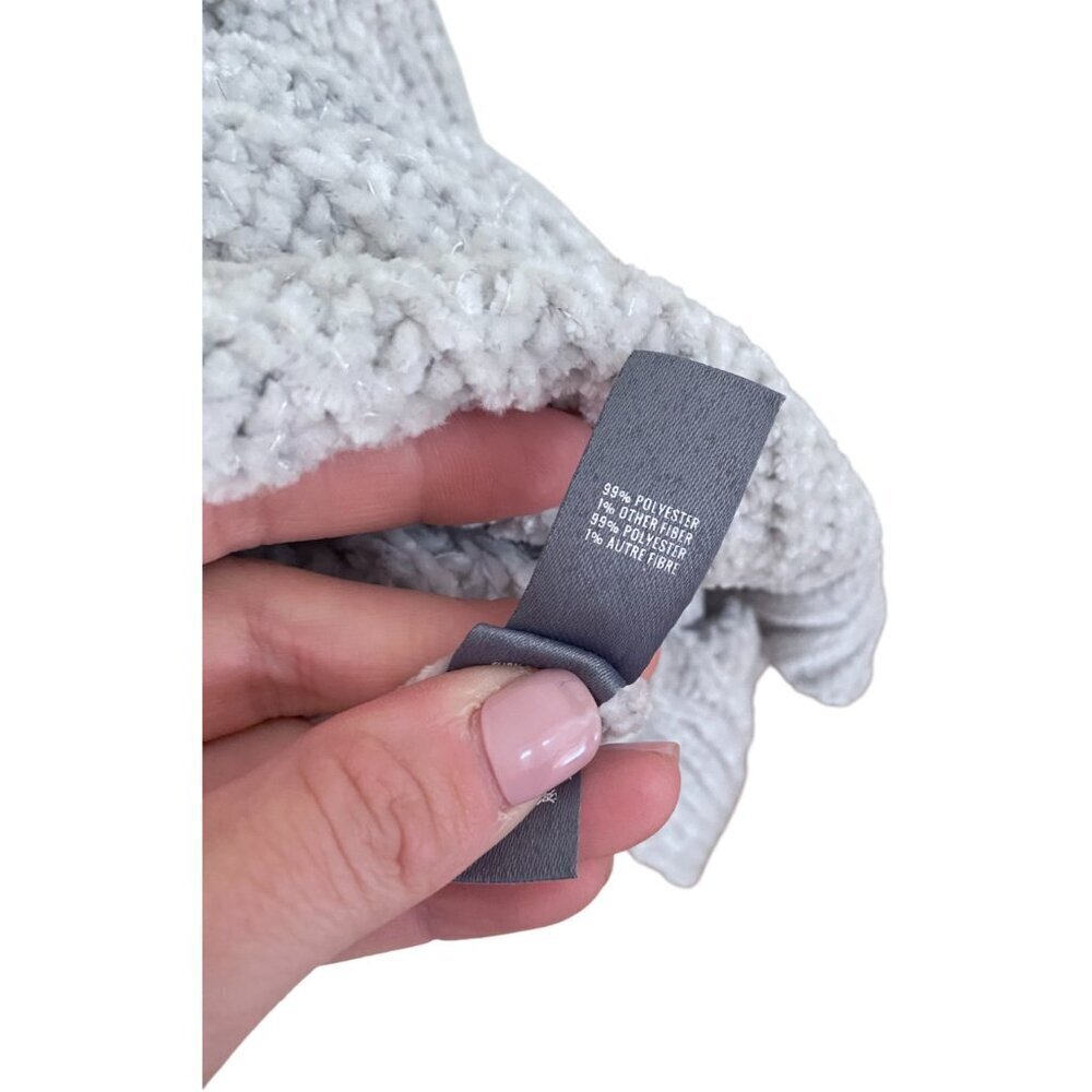 Aerie Gray Chunky Knit Sweater Medium - Picture 3 of 5